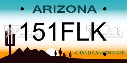 151FLK Arizona License Plate