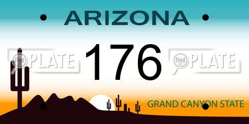 176 Arizona License Plate