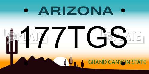 177TGS Arizona License Plate