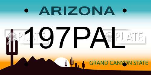 197PAL Arizona License Plate