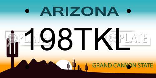 198TKL Arizona License Plate