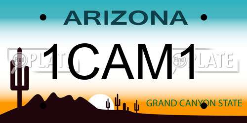 1CAM1 Arizona License Plate