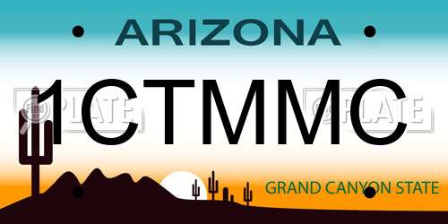 1CTMMC Arizona License Plate