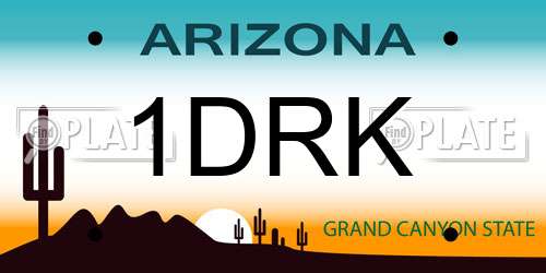 1DRK Arizona License Plate