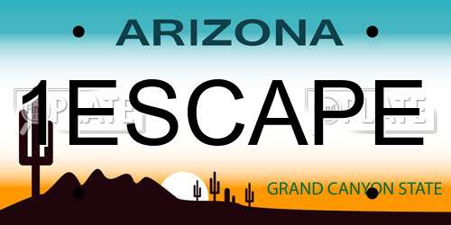1ESCAPE Arizona License Plate