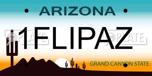 1FLIPAZ Arizona License Plate