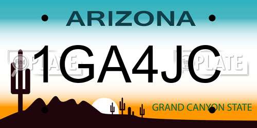 1GA4JC Arizona License Plate