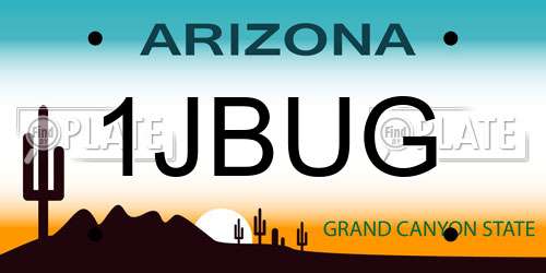 1JBUG Arizona License Plate
