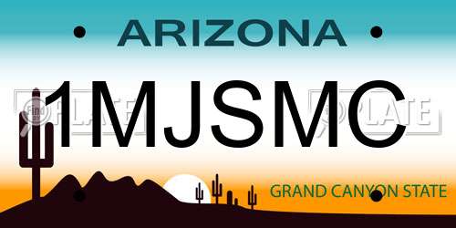 1MJSMC Arizona License Plate