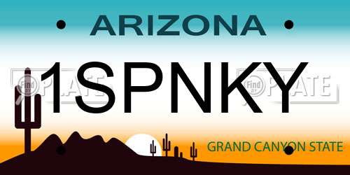 1SPNKY Arizona License Plate