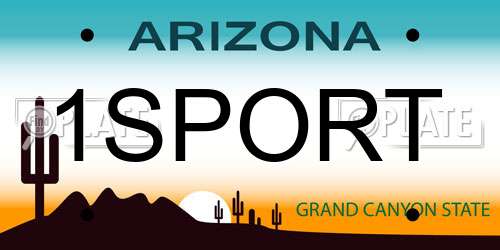 1SPORT Arizona License Plate