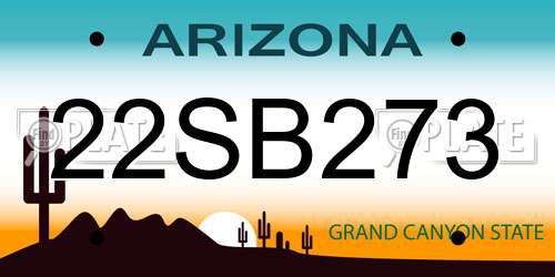 22SB273 Arizona License Plate