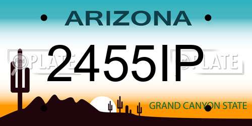 2455IP Arizona License Plate