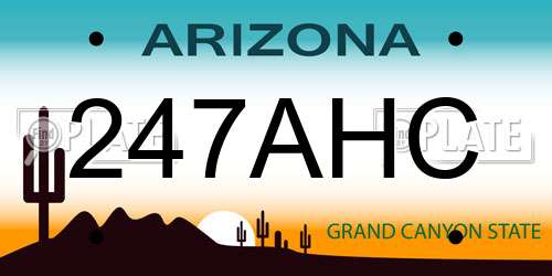 247AHC Arizona License Plate