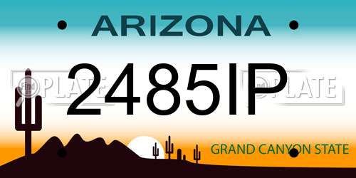 2485IP Arizona License Plate