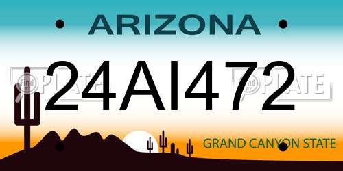 24AI472 Arizona License Plate