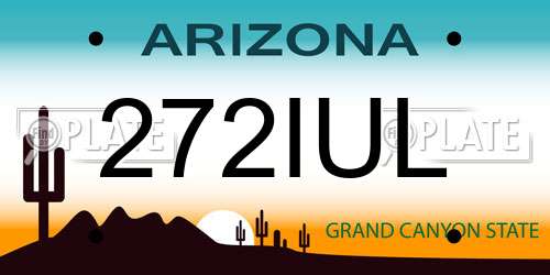 272IUL Arizona License Plate