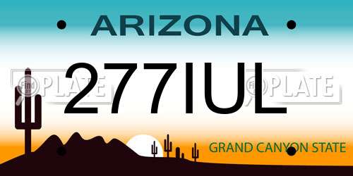 277IUL Arizona License Plate