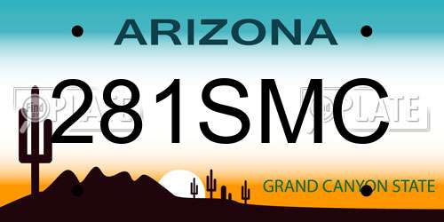 281SMC Arizona License Plate