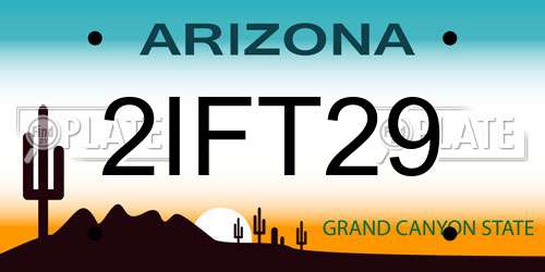2IFT29 Arizona License Plate