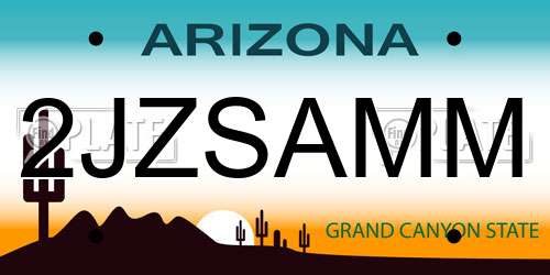 2JZSAMM Arizona License Plate
