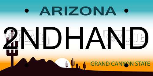 2NDHAND Arizona License Plate