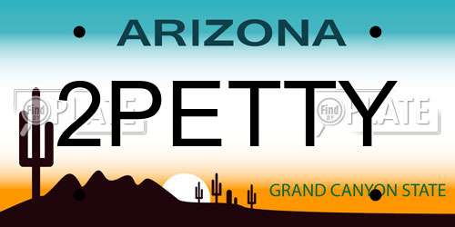 2PETTY Arizona License Plate