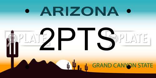 2PTS Arizona License Plate