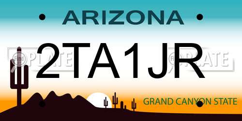 2TA1JR Arizona License Plate