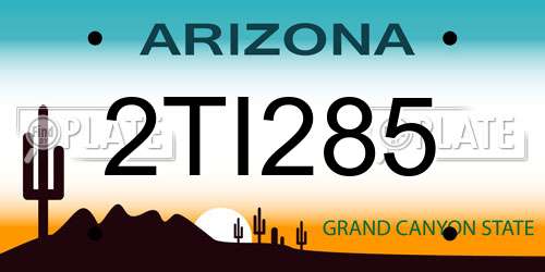 2TI285 Arizona License Plate