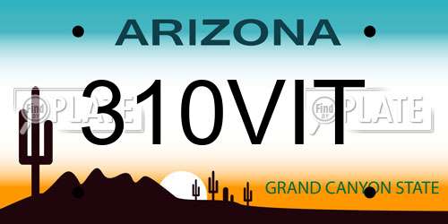 310VIT Arizona License Plate