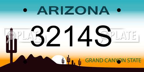 3214S Arizona License Plate