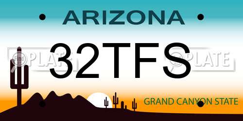 32TFS Arizona License Plate