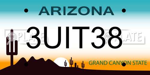 3UIT38 Arizona License Plate