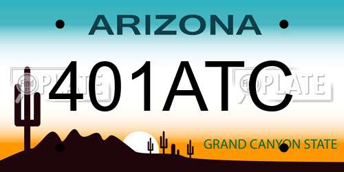 401ATC Arizona License Plate