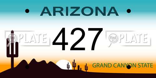 427 Arizona License Plate