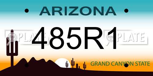 485R1 Arizona License Plate
