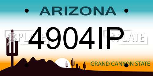 4904IP Arizona License Plate