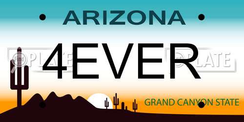 4EVER Arizona License Plate