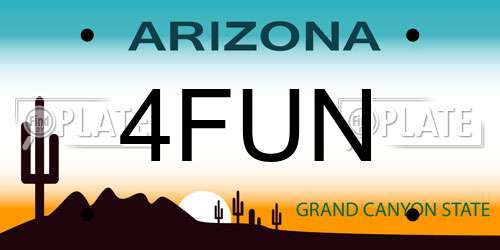 4FUN Arizona License Plate