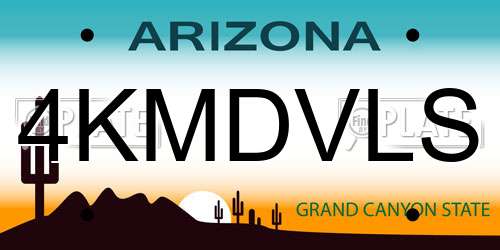 4KMDVLS Arizona License Plate