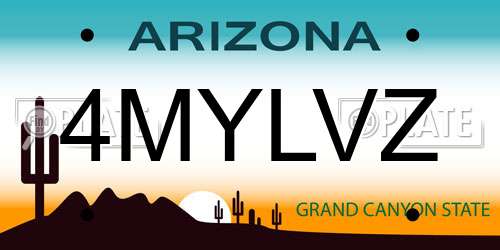 4MYLVZ Arizona License Plate