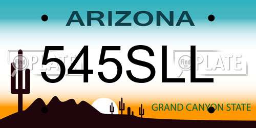 545SLL Arizona License Plate