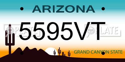 5595VT Arizona License Plate
