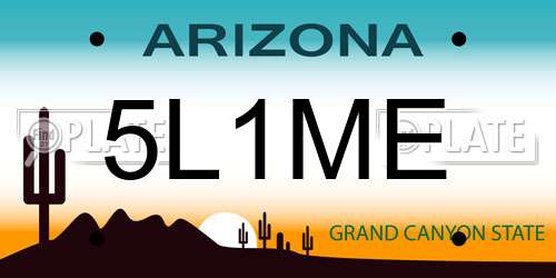 5L1ME Arizona License Plate
