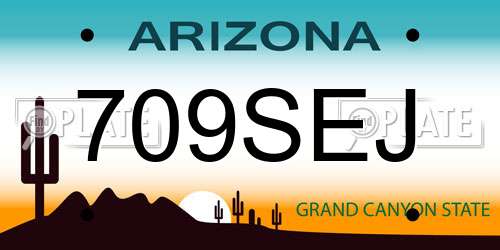 709SEJ Arizona License Plate