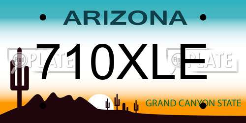 710XLE Arizona License Plate