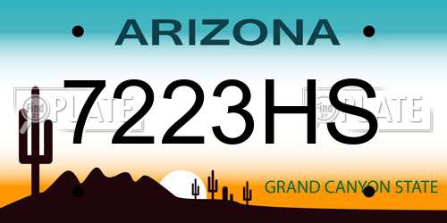 7223HS Arizona License Plate