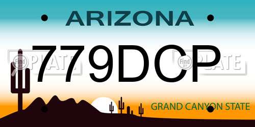 779DCP Arizona License Plate