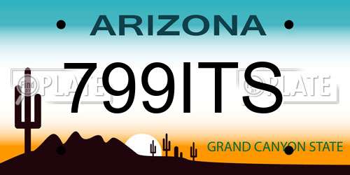 799ITS Arizona License Plate